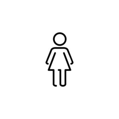 Female icon. woman sign and symbol