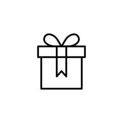 Gift icon. gift sign and symbol. birthday gift