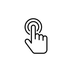 Hand cursor icon. cursor sign and symbol. hand cursor icon clik