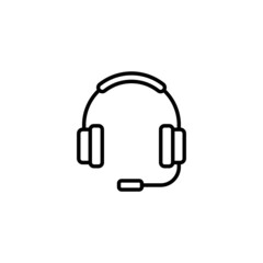 Headphone icon. Headset sign and symbol
