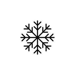 Snow icon. snowflake sign and symbol