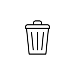 Trash icon. trash can icon. delete sign and symbol.