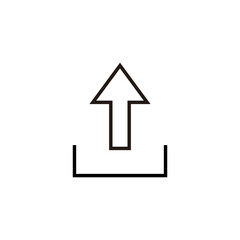 Upload icon. load data sign and symbol