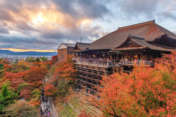 Fototapeta premium Kiyomizudera Temple in Autumn, Kyoto, Japan
