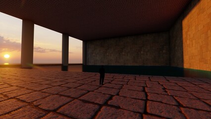 liminal space giant structure © Hirzan
