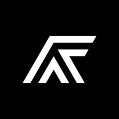 Letter AF initial logo template vector