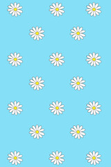wallpaper classic daisy illustration 