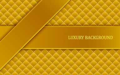 Golden luxury background with golden beads. Vector illustration.