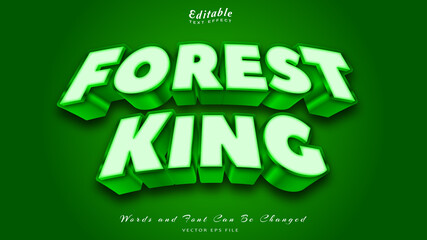 forest king text effect