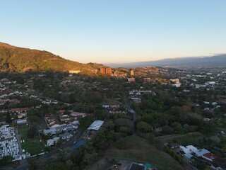 Sunrise over Escazu, San Jose, Costa Rica