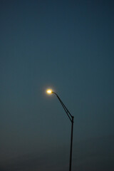 Parking lot or street pole and light 