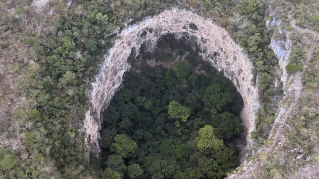 Sima de las cotorras en Chiapas