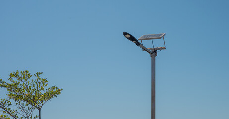 Lamp, lamp post, sky lantern, energy, solar cell system