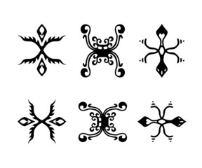 Tribal ornament design, ethnic ornamental design