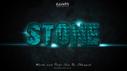 stone editable text effect free font