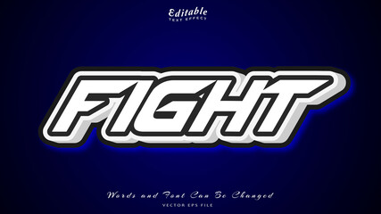 fight editable text effect