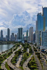 Naklejka premium Panama city 