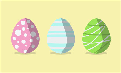 Easter Egg Vector Art Illustration