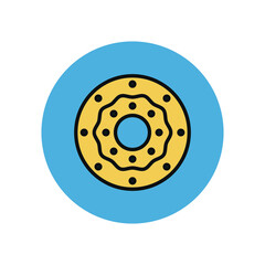 Donuts Isolated Vector icon which can easily modify or edit

