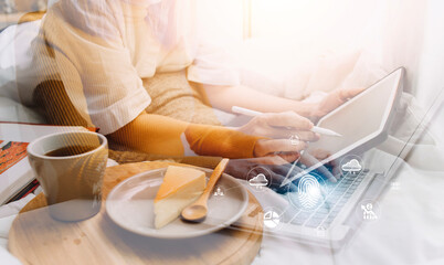 futuristic digital processing of biometric identification fingerprint scanner for access personal financial data. surveillance and security scanning of digital programs cyber futuristic applications