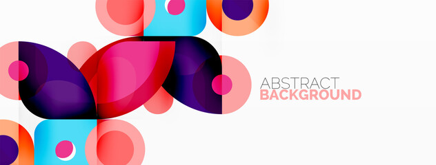 Fototapeta premium Colorful geometric pattern, minimal abstract background for wallpaper, banner, presentation