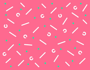 Pattern background with pink and green dots