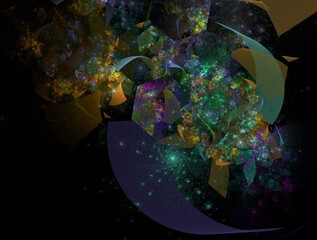 Imaginatory fractal abstract background Image