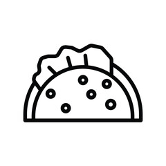 Tacos Isolated Vector icon which can easily modify or edit

