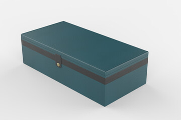 Leather Case Mockup isolated on white background. 3d illustration