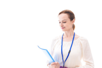 笑顔の若いビジネスウーマン