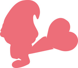 Gnome Valentine Gift Tag Template