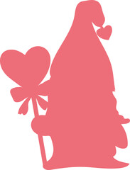 Gnome Valentine Gift Tag Template