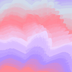 Abstract gentle wavy background of many colored lines.3d.