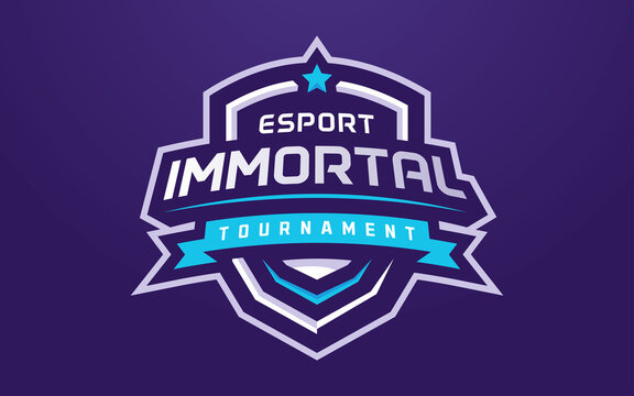 Modern and Creative Isolated Esports Tournament Badge Logo Vector for Gaming League or Sports Team
