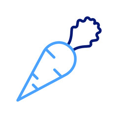 Carrot Isolated Vector icon which can easily modify or edit

