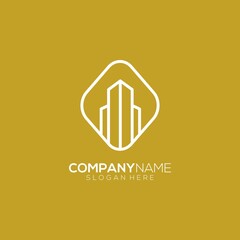 Modern luxury company logo line art style