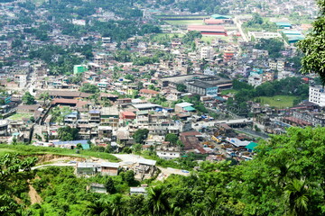 Fototapeta na wymiar View of Phuentsholing city, Bhutan