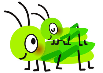 バッタ,虫,昆虫,動物,夏,子供,トノサマバッタ,おんぶばった,親子