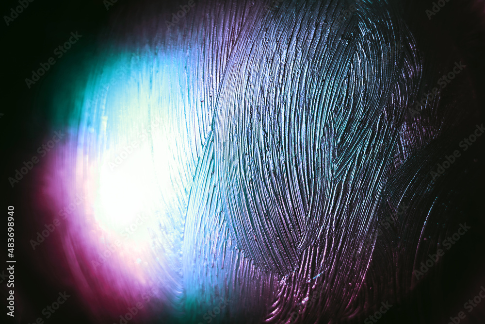 Aufkleber Beautiful abstract surreal texture on a light pastel dark magic. Background pattern for design. Macro photography view..