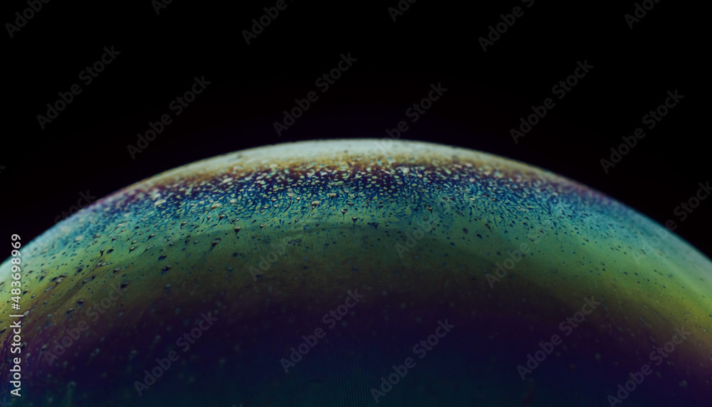 Fototapete soap bubble ball abstract background texture semicircle. beautiful background pattern texture for de