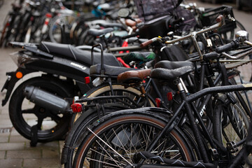 Fototapeta na wymiar Bicycle parking