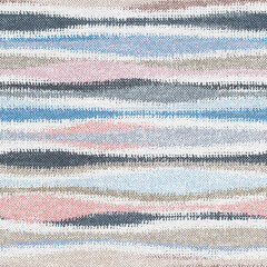 Canvas texture with horizontal stripes pattern, fabric, grunge background, 3d illustration - 483700121