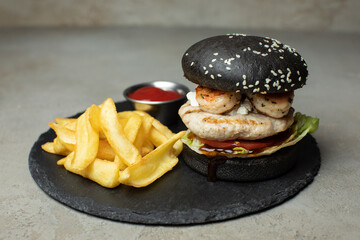 black burger