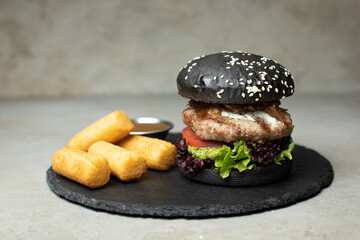 black burger