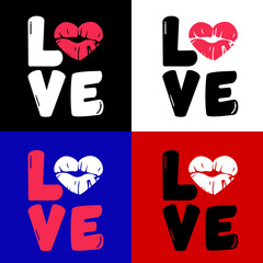 Love T-Shirt Design PNG