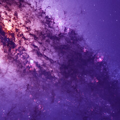 Nebula, cluster of stars in deep space. Science fiction art.