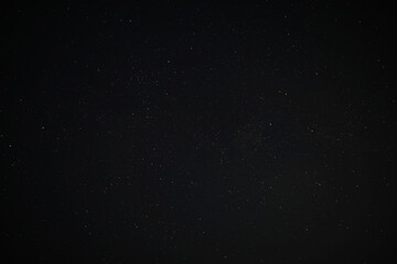 Night sky. Stars and galaxies in the sky at dusk.