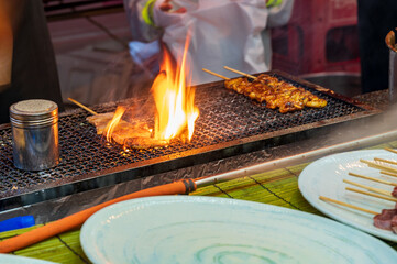 露店の串焼き