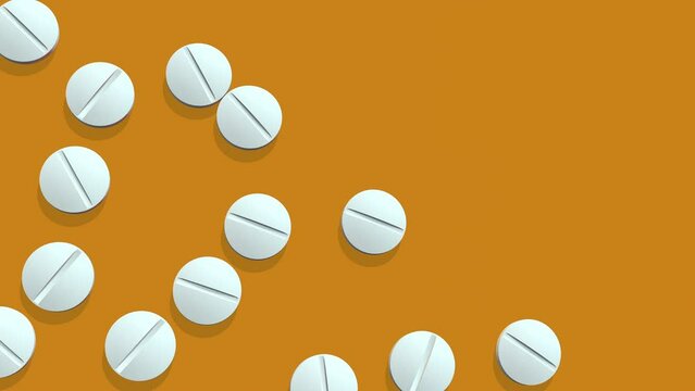 white medical pills translating  abstract