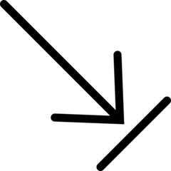 Linear Arrow icon. Arrow vector collection. Black directional arrow flat style isolated on white background. Vector illustration. Modern simple arrows.